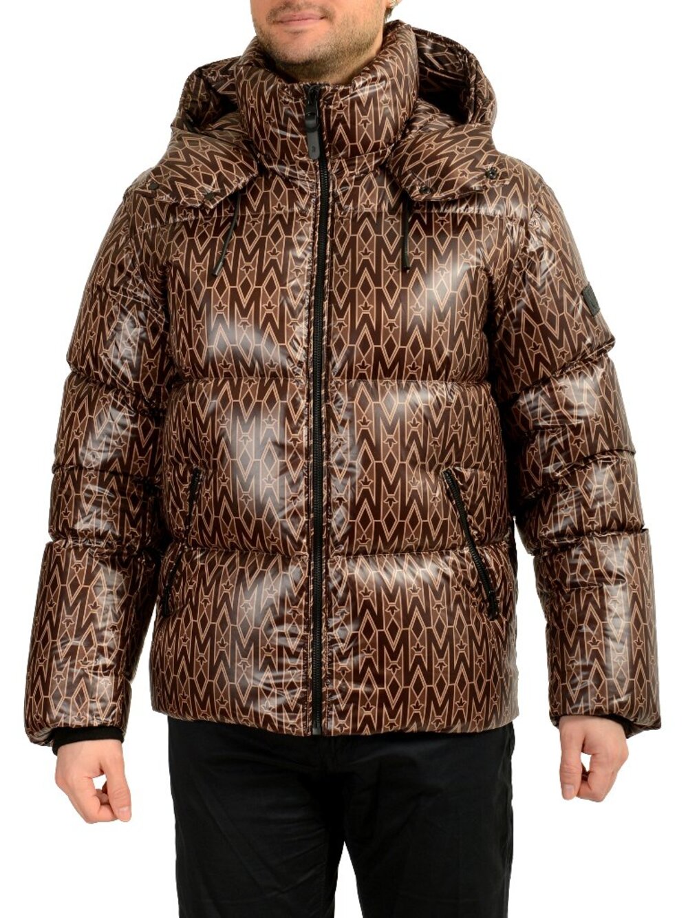 Mackage Men's "KANE-MG" Coffee Hooded Down Parka Jacket Mackage sz 46/2XL IT 54